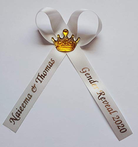25 Personalized Baptism Christening Ribbons Party Favors Or Baby Shower Sprinkle By Amy's Bubbling Boutique #TOP4