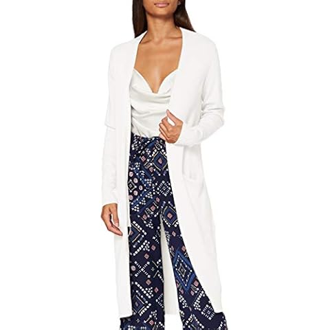 Vila Women's Viril Long L/S Knit Cardigan-Noos Sweater, White Alyssum, M Cover
