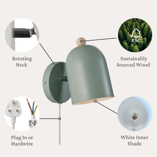 Applique Nordlux Gaston verte E27 : la solution pour un éclairage trop agressif - 2