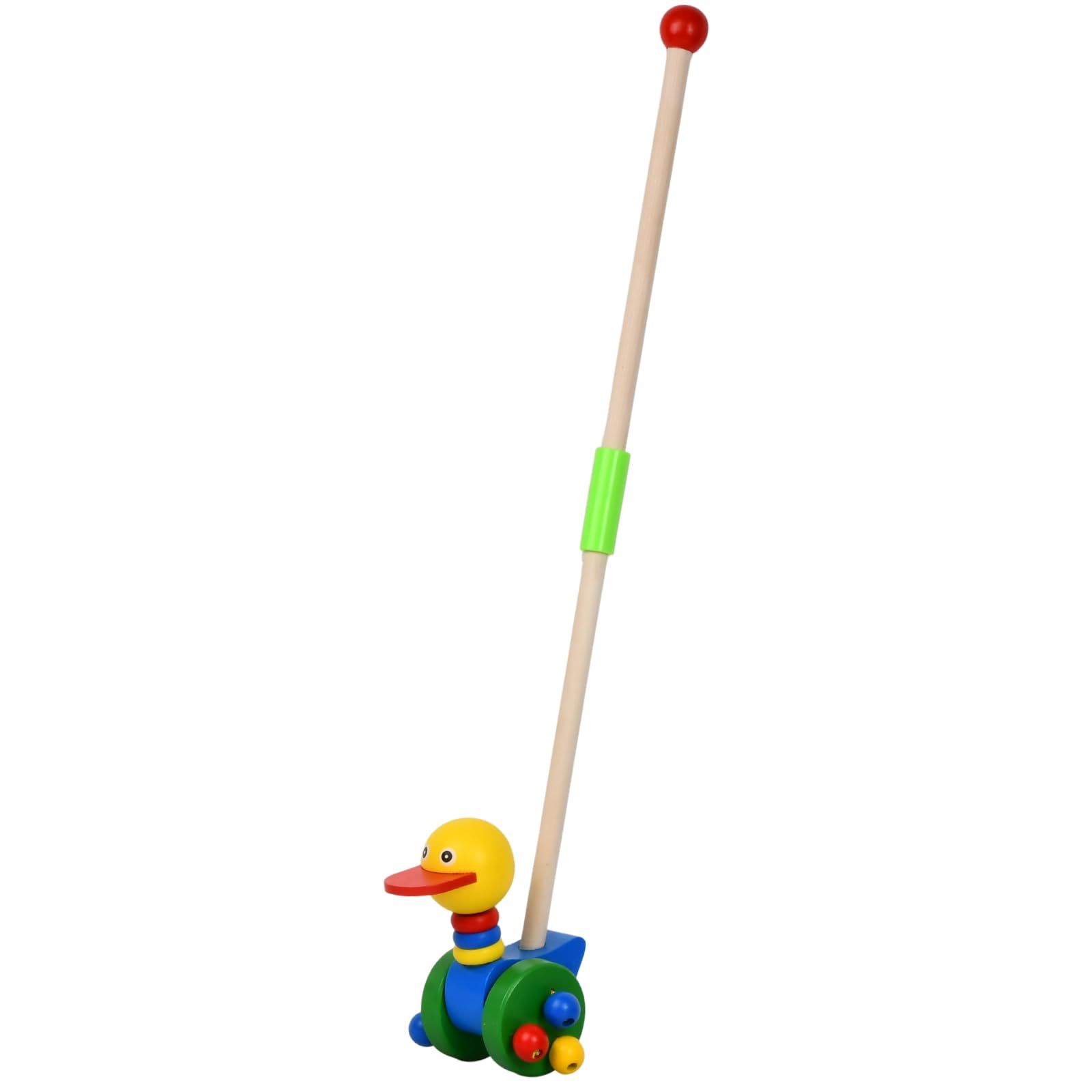 Push Toy Duck, Wooden Push-Along Toy, Toddler Toys, Animal Push and Pull Along Toys for 1 Year Olds, Early Development & Activity Toys, Toddler Learning Balance Walking Toys