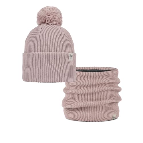Bonnet Buff Renvi Rosewood tour de cou tricot polaire femme