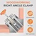 Imbot Right Angle Clamp，2pcs Stainless Steel 90 Degree Right Angle Clamp with Adjustable Swing Jaw，corner clamps for woodworking，For Welding, Framing and DIY Woodworking，Gifts for Men Dad (2Pieces)