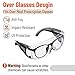 UNCO- Safety Goggles Over Glasses, Protective Goggles, Anti Fog, Work, Safety Glasses Over
