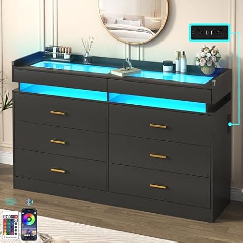 Hlivelood 59'' Wooden Dresser Cover