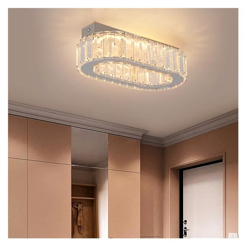Lampe Plafond en Cristal Design Luminaire d'Intérieur pour Couloir et Salon