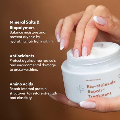 Image of FOUR REASONS Bio-Molecule Repair Hair Mask for Damaged Hair - Hydrating & Deep Conditioning Hair Mask & Bond Repair Treatment for Dry, Frizzy, or Color Treated Hair - Vegan & Sulfate-Free