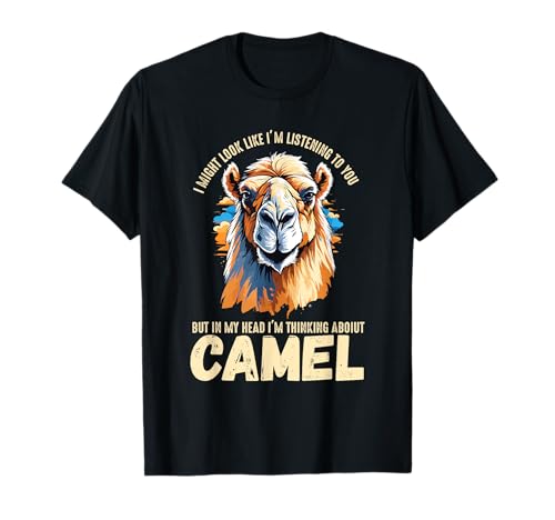 Kamel Lustiges Baktrisches Kamelgesicht Wüstenhumor T-Shirt