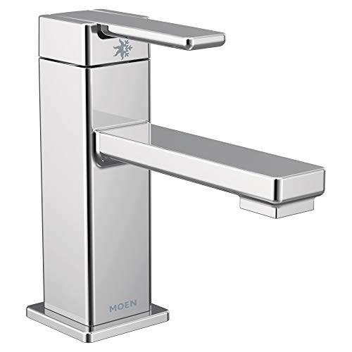 Product Deal Moen S6710 90 Degree One-Handle Single Hole Modern Bathroom Sink Faucet, Chrome