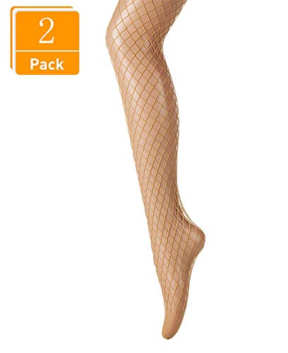 Dancmolly Fishnet Stockings Multipack High Waist Fishnets Pantyhose 2-4 Pairs Mesh Net Tight #TOP2
