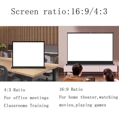 Pantalla Manual de Proyección 40" 4:3 Portátil miniatura 6