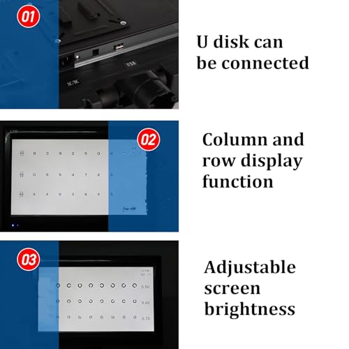 Testeur de vision intelligent LCD 21,5" avec télécommande et cibles multiples