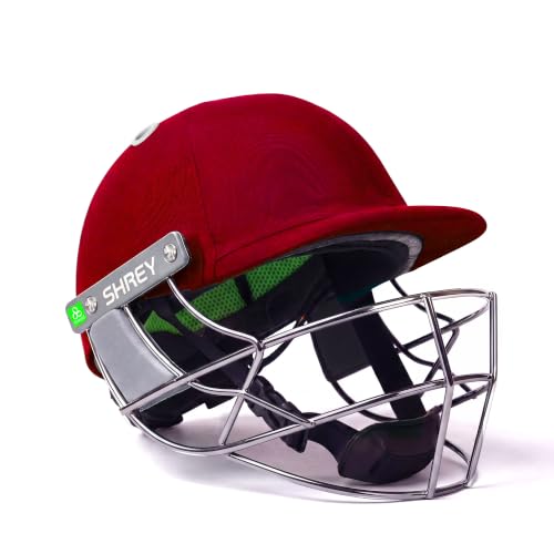 Image of Shrey Koroyd Stainless Steel Cricket Helmet Maroon Medium