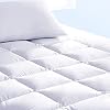 Pure Brands Full Mattress Topper & Mattress Pad Protector in One Quality Plush Luxury Down Alternative Pillow Top Make…