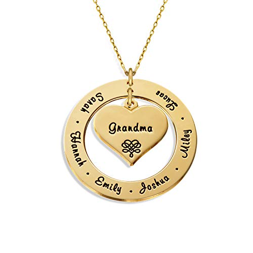 25 Gifts for Grandma (Some Work for Grandpa, Too!) 93 MYKA Personalized Grandma Circle Necklace