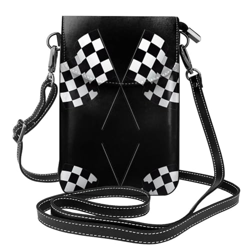 Portefeuille bandoulière carreaux noir et blanc pour libérer vos mains