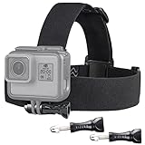 VIZEMO POV Helmet Mount for GoPro Cameras, White, Adjustable