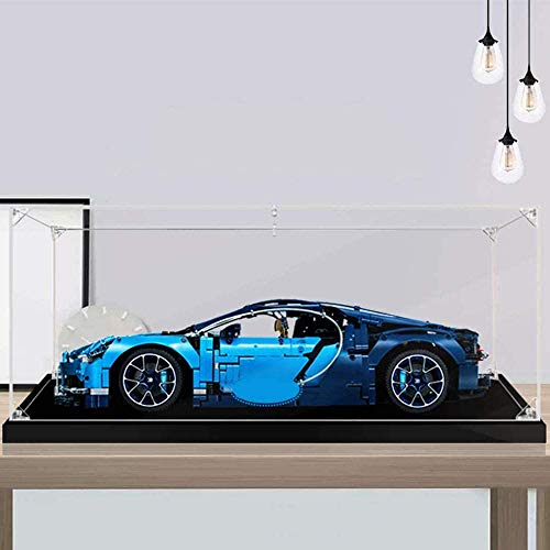 ZHLY Vitrina de acrílico para Lego 42083 Technic Bugatti Chiron protección a prueba de polvo caja de exhibición compatible con Lego 42083 (no incluye modelo Lego)