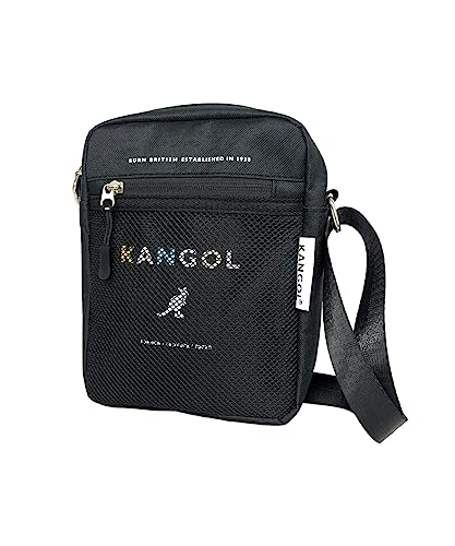 KANGOL (カンゴール) ショルダーバック 斜めがけ ミニショルダーバッグ KGSA-BG00262 (BLACK)