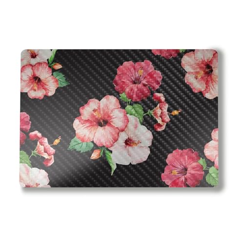 Carbon Fiber Laptop Skin Compatible with Surface Laptop 7 15" (2024) - Hibiscus - Premium 3M Vinyl Protective Wrap Decal Cover - Easy to Apply | Crafted in The USA by MightySkins