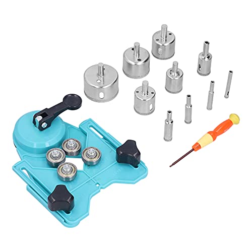 Drill Bit Kit Adjustable Hollow Hole Saw Set Tile Opener for Marble Glass Ceramic