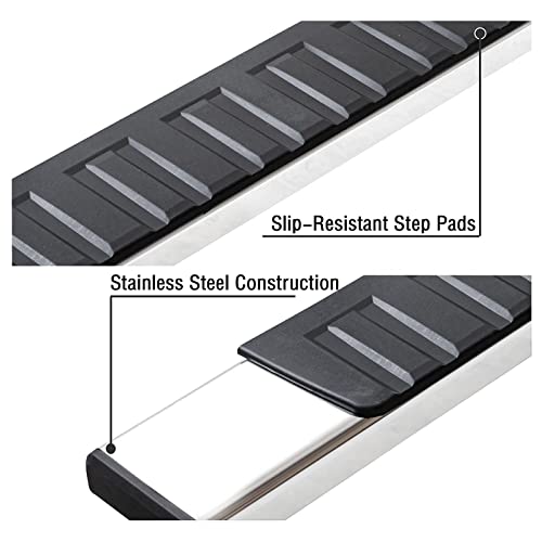 Comnova Autopart H6-78-SS UB6-15455-6 Comnova 6 Inches Double Cab Running Boards Compatible thumb #6