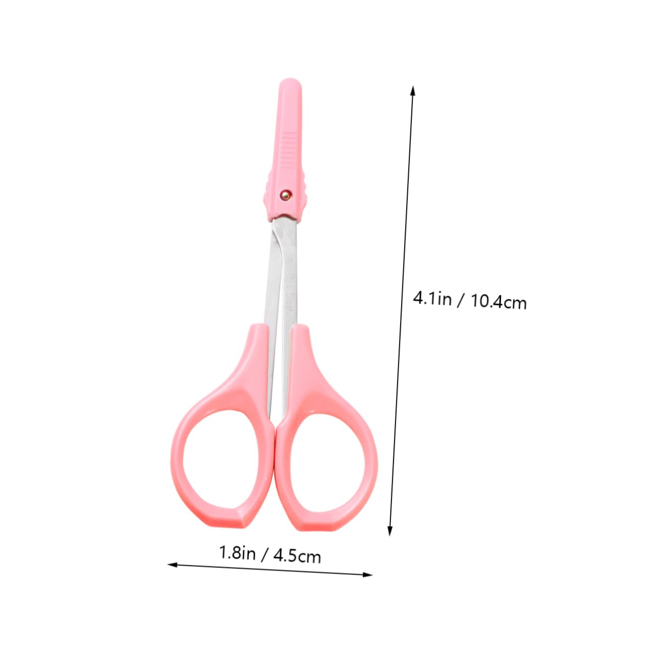 VINTORKY Stainless Steel Eyebrow Lash Scissors Precision Cutting Scissors for Makeup Nose Hair Curved//rounded