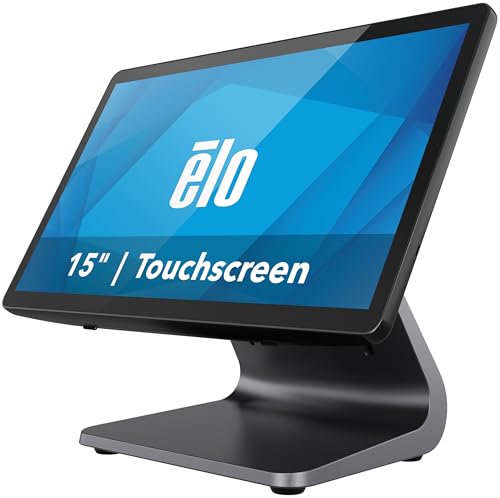 Image of Elo E-Series 3-15.6 inch Touchscreen Computer - 10 Touch, 1920 x 1080, Windows 11, N97 Processor, 8GB RAM, 128GB SSD, Dark Gray