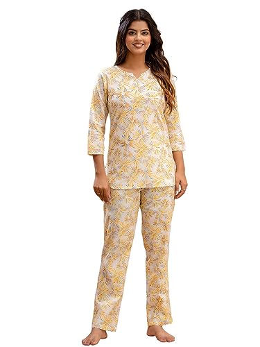 Image of feranoid Women Full Sleeves Cotton Nightsuits
