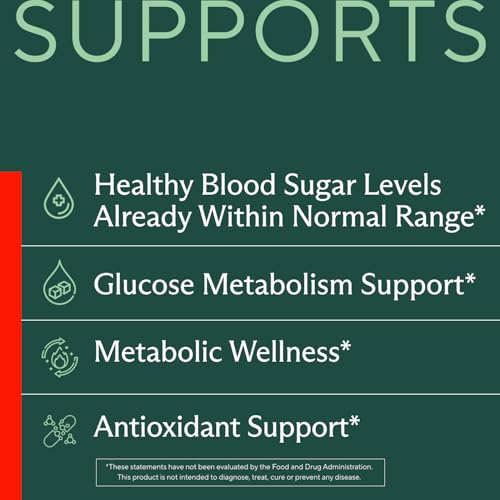 Image of Premium Blood Sugar Support Supplement-Supports Healthy Blood Sugar Levels Already Within Normal Range - Includes Bitter Melon Extract, Vanadium, Chromium, Cinnamon, & Alpha Lipoic Acid-60 Capsules