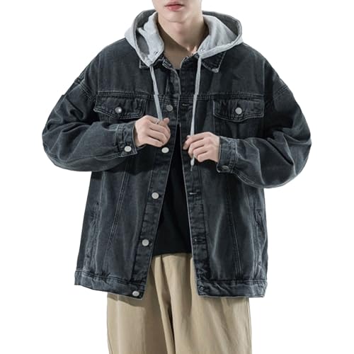 Veste en jean confortable homme DGKaxiyaHM protège du vent coupe cintrée moderne