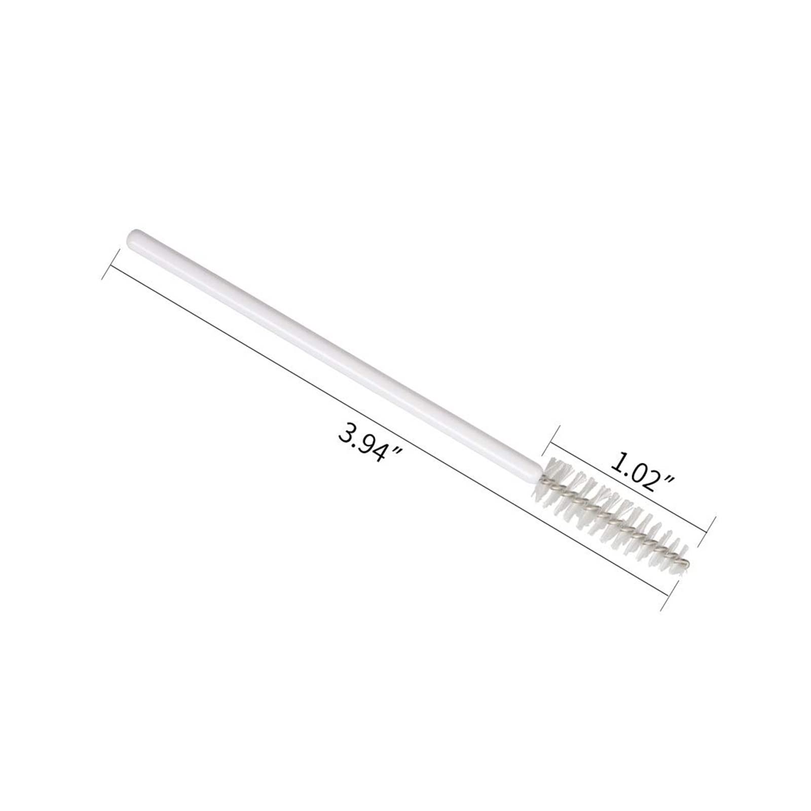 yaoqijie 1000 unids/lote Venta al por mayor pestañas Mascara Varitas desechables para extensiones cepillo de maquillaje Aplicadores Kit de herramientas con blanco duradero (color del mango: blanco)