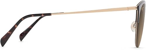 Miniatura 3 de Maui Jim Olili W/Patentado Polarizedplus2 Lentes Deportivas Gafas de Sol, Tortuga/Bronce Hcl Polarizado, M