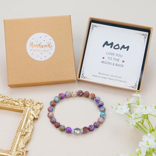 Sereney Mothers Day Gifts for Grandma Mom Bonus Mom, Grandma Bracelet as Grandmother Mothers Day Gifts, Bonus Mother Tree of Life Bracelet as Birthday Gift,Sister Bracelets for Women as Sister Gift - View 8