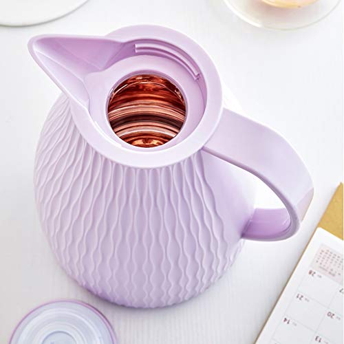 Thermische Karaffen, Dubbele vacuüm geïsoleerde glas thermosfo's en drankblikken - Compact, 1.5L paars blauw (Color… - Image 7