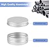 Opvixi Tins 12 Pack, 2 Ounce Salve Tins with Lids, Small Metal Aluminum Tin Jar Refillable Containers, Round Tin Travel Cosmetic Containers with Screw Lids, Tin Can for Salve, Balm, Lip Balm, Cream #3