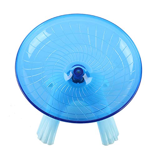 Wontee Hamster Flying Saucer Silent Running Exercise Wheel for Gerbil Rat Mouse Hedgehog Small Animals (Blue) - Image 7