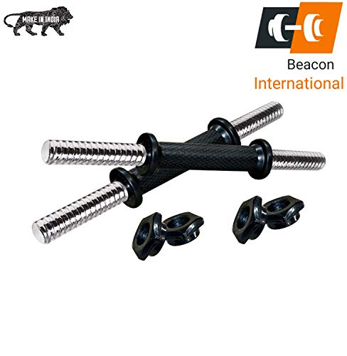 Image of PVC 20 kg Home Gym Exercise Set with 8 in 1 Bench, 4 Rods Gym Accessories (Black, Silver)