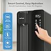 Ecoviva MATE4 UV Countertop Reverse Osmosis Water Filter System, 4 Temperature Options, 7 Stages Instant Hot RO Water Filtration System, 3:1 Pure to Drain, TDS & Filter Life Monitor, (Black & Grey)