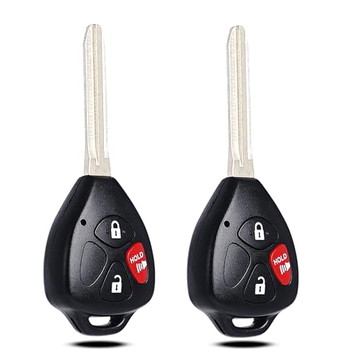 SUPALAND Key Fob Keyless Entry Fits for Toyota 4Runner 2010 2011 2012 2013 2014 2015 2016 2017 2018 / Rav4 2010-2012 / Yaris 2012-2014 Ignition Remote Head Key Replacement HYQ12BBY 89070-35170 G Chip