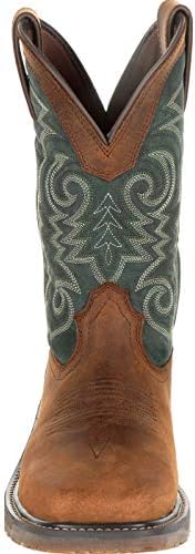 Durango Men's Workhorse Western Boot, Bridle Brown and Evergreen, 8 | Image 2
