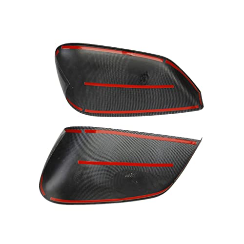 Carbon Fiber Side Door Rearview Mirror Guard Cover Molding Trim For KIA EV6 2022+ by Fewshaw - Used condition - Image 6
