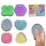 LIHBCAIYI Fidget Toys Sensory Worry Stones for Kids Calming with Autism Texture Sensory Toys Anxiety Relief Fidgets for Adults Autistic Children 6Pcs