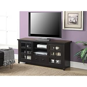 Convenience Concepts Newport Park Lane 1 Drawer TV Stand with Storage Cabinets and Shelves for TVs up to 65 Inches, Espresso Convenience Concepts Newport Park Lane 1 Drawer TV Stand with Storage Cabinets and Shelves for TVs up to 65 Inches Espresso