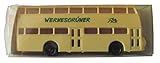  S.E.S - Mini Car - Wernesgrüner Pils - Büssing Präfekt 25 - DDR Doppeldeckerbus - Stadtbus - Linienbus - Bus