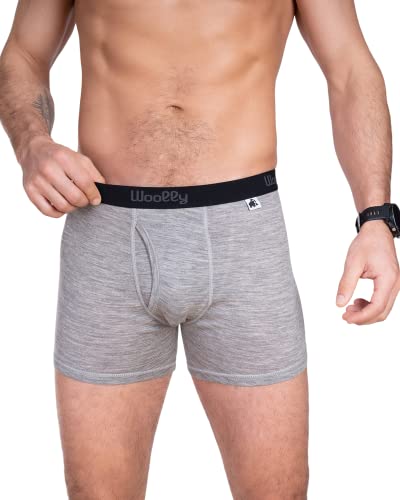 Woolly Clothing Co Merino Wool Underwear Mens - 100% Wool Boxer Brief -...
