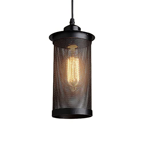 Suspension industrielle cuisine lustre métal cage suspension luminaire bar bistrot