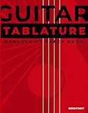  Guitar TABLATURE Manuscript Paper book (Red Cover Edition): Blank Guitar Tablature with Chord Boxes –120 pages – 9 Systems TAB & 5 Chord Boxes – ... Practice, Lessons & Music Composition