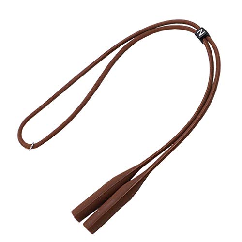 Xiang Ru - Correa ajustable para gafas de sol (silicona, antideslizante) Marrón marrón Talla única