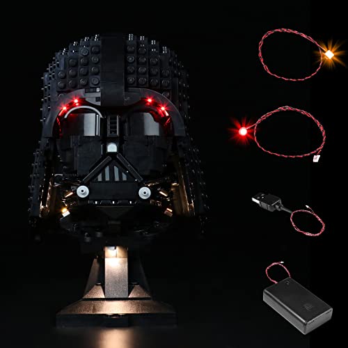 Light Kit for Lego Darth Vader Helmet 75304 - Lego Sets Not Include, Vonado Led Lights Decoration for Lego Star Wars Darth Vader
