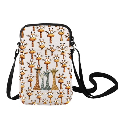Sac à bandoulière girafe amusant en toile imprimée